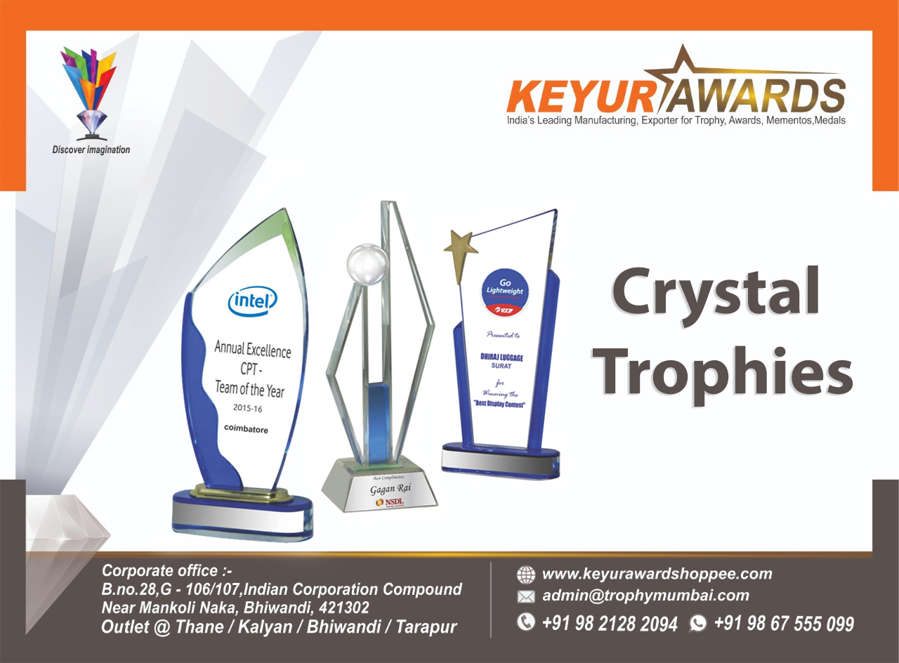 crystal trophies